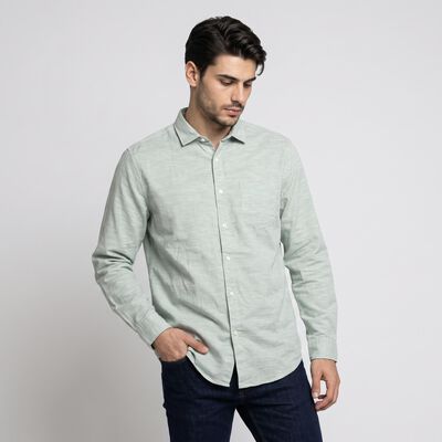 Men's Mint Green Casual Shirt