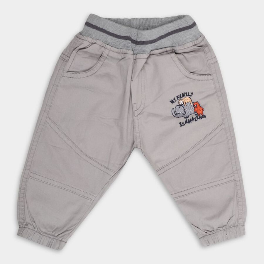 Infants' Cotton Trousers, हल्का ग्रे, large image number null