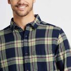 Cotton Checks Casual Shirt, Light Green, small image number null