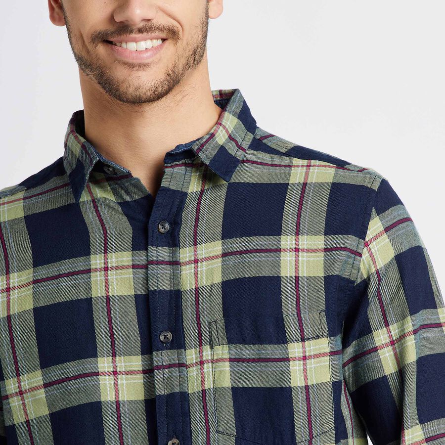 Cotton Checks Casual Shirt, Light Green, large image number null