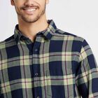 Cotton Checks Casual Shirt, हल्का हरा, small image number null