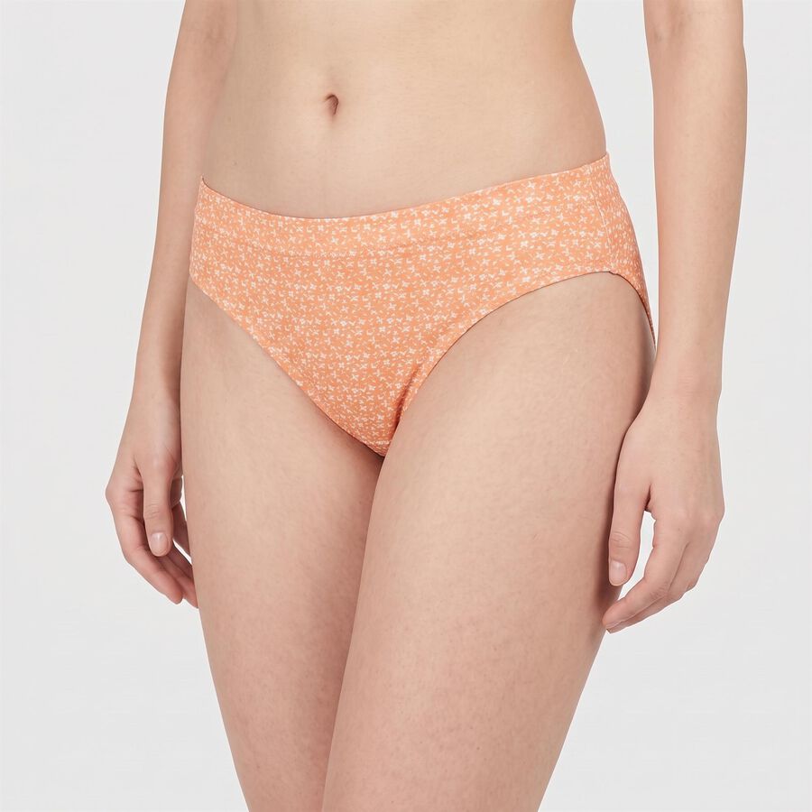 Women's Peach Cotton Brief Panty, पीच, large