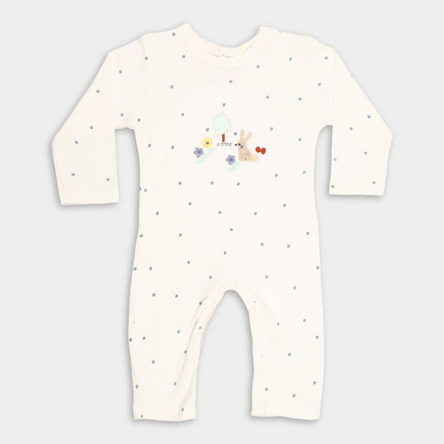 Infants' Cotton Bodysuit, Off White, large image number null