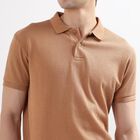 Men's Polo Collared Half Sleeves T-Shirt, गहरा पीला, small image number null