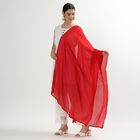Women's Vibrant Red Crinkled Dupatta, Red, small image number null