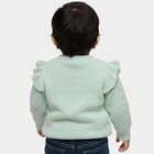 Infants' Light Mint Green Crew Neck Cable Knit Pullover, Light Green, small image number null