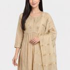 Women's Beige Ethnic Set, Beige, small