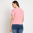 Ladies' Round Neck T-Shirt, हल्का गुलाबी, small image number null