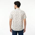 Men's Brown Cotton Spread Collar Regular Fit Shirt, Brown, small