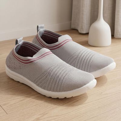 Women's Grey Slip-On Casual Shoes