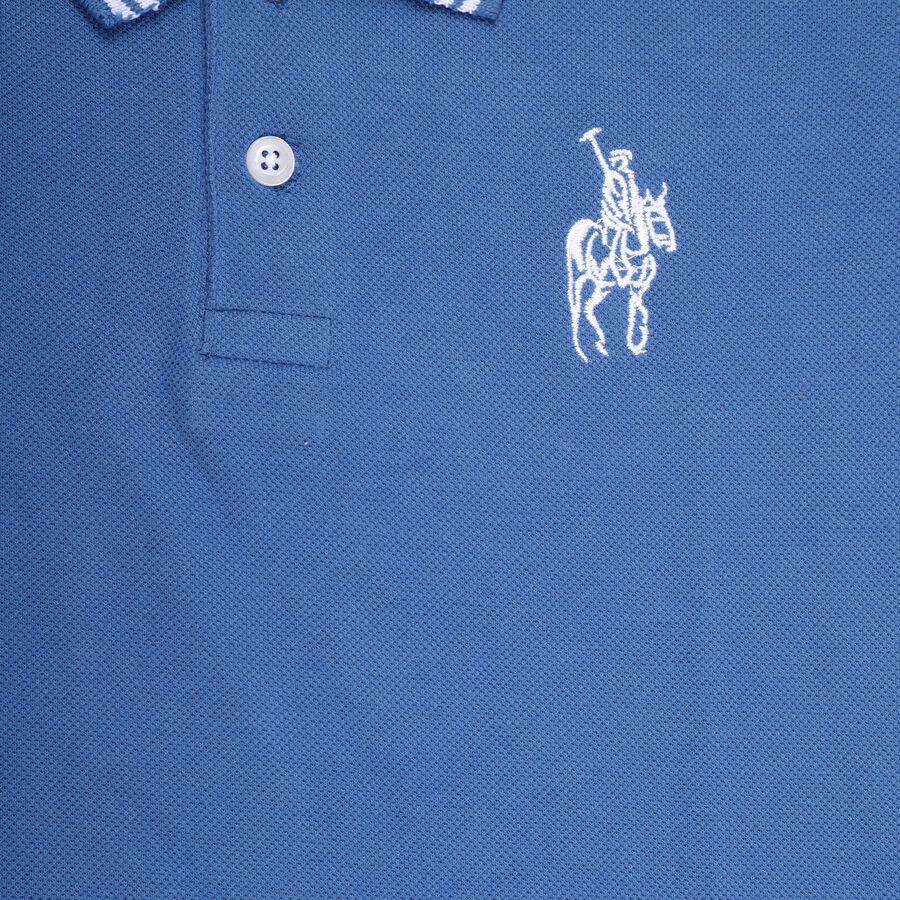 Boy's Half Sleeves T-Shirt, Mid Blue, large image number null