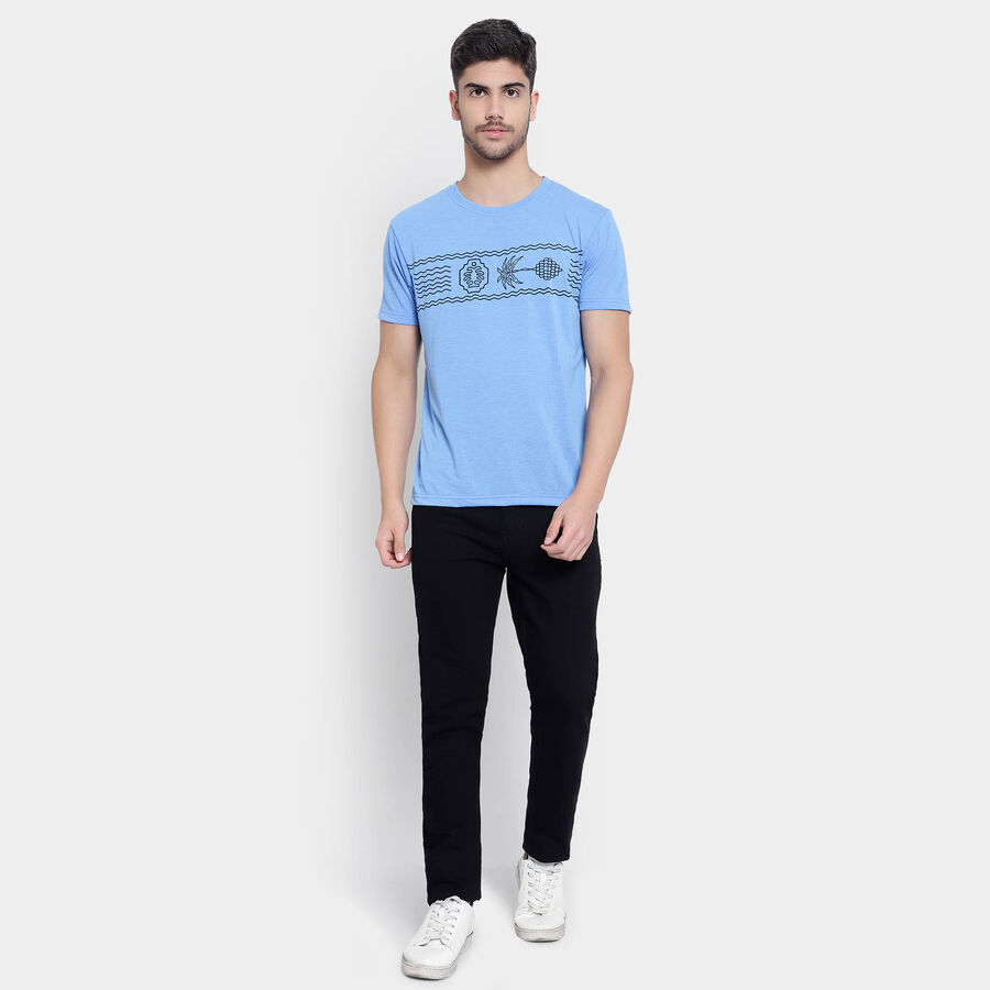 Round Neck T-Shirt, Light Blue, large image number null
