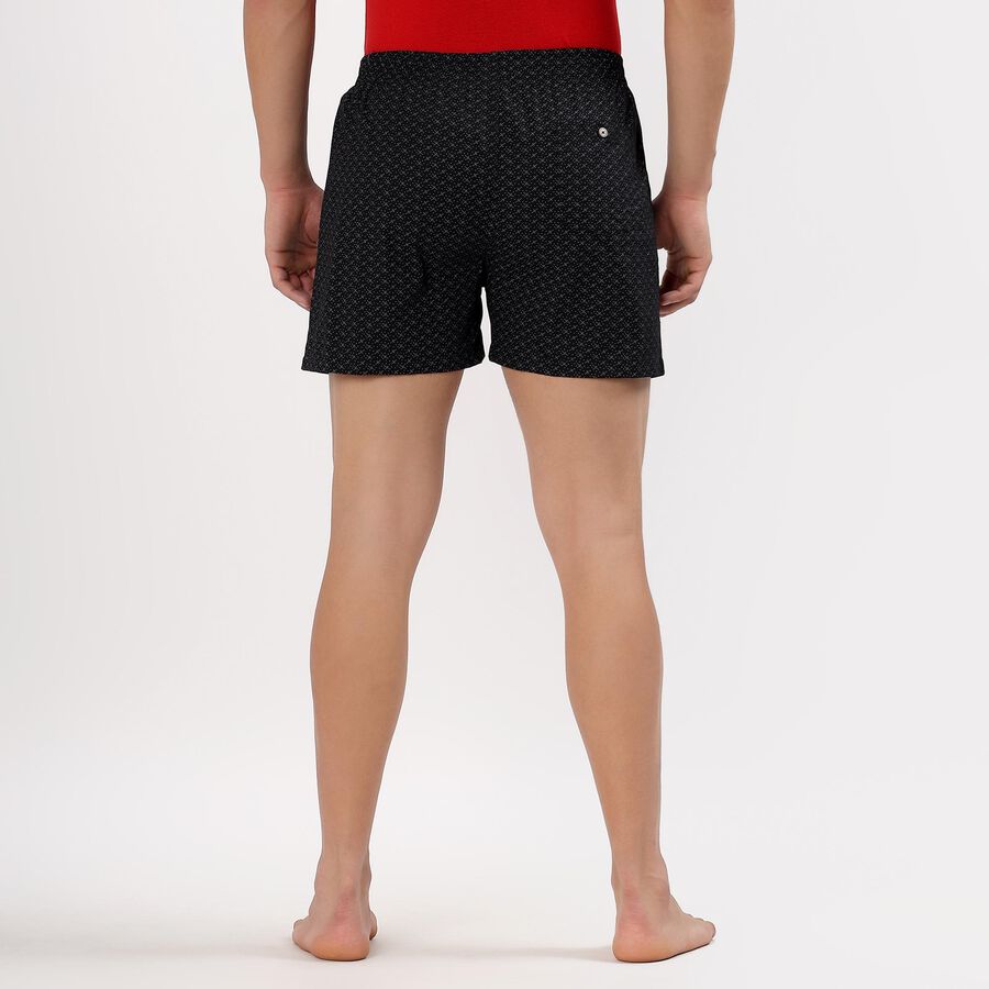 Men's 100% Cotton Boxers, Black, large image number null