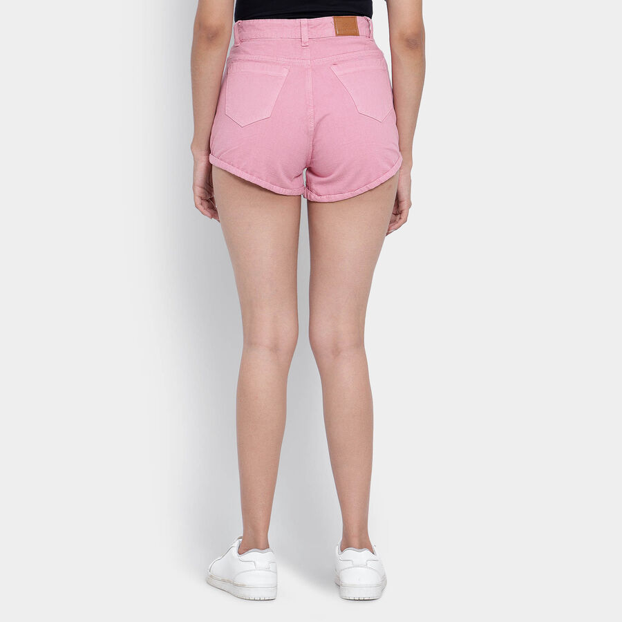 Cotton Solid Shorts, Lilac, large image number null