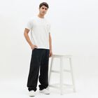 Men's Jet Black Relaxed Fit Five-Pocket Jeans, Black, small