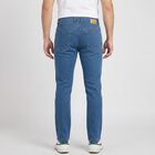 Men's Light Blue Slim Fit Washed Jeans, हल्का नीला, small