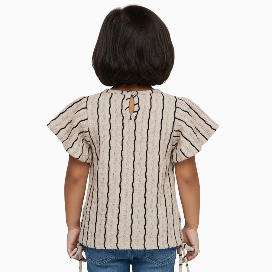 Girls' T-Shirt, Beige, large