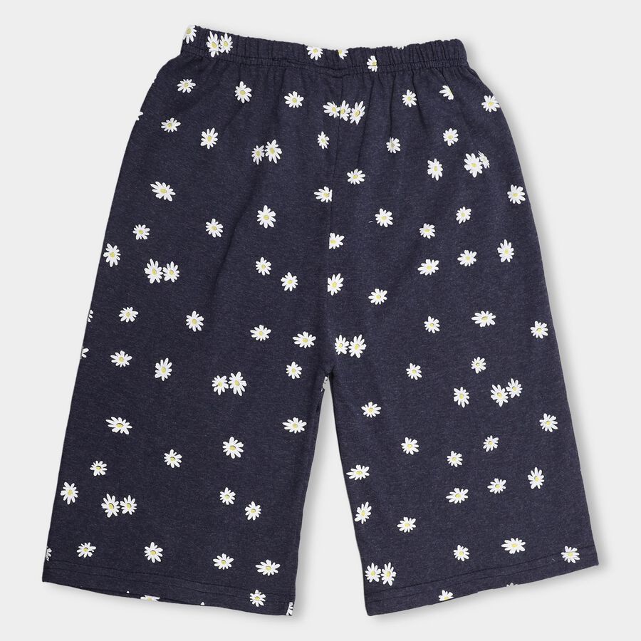 Girls' Pull Ups Capri, Mid Blue, large image number null