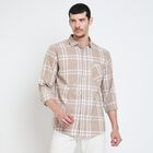 Men's 100% Cotton Casual Shirt , Brown, small image number null