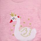 Girls Light Pink Crew Neck Casual Sweatshirt, Lilac, small image number null