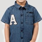 Boys' Blue Casual Shirt, Light Blue, small