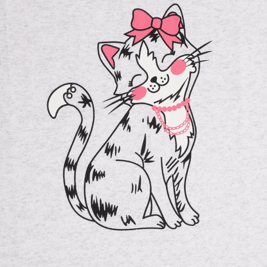 Girls' T-Shirt , Melange Light Grey, large image number null