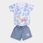 Infant Boys' 100% Cotton Baba Suit , मध्यम नीला, small image number null