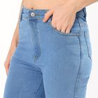 Women's Light Blue Straight Fit High-Rise Jeans, हल्का नीला, small image number null