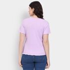 Ladies' Round Neck T-Shirt , लाइलेक, small