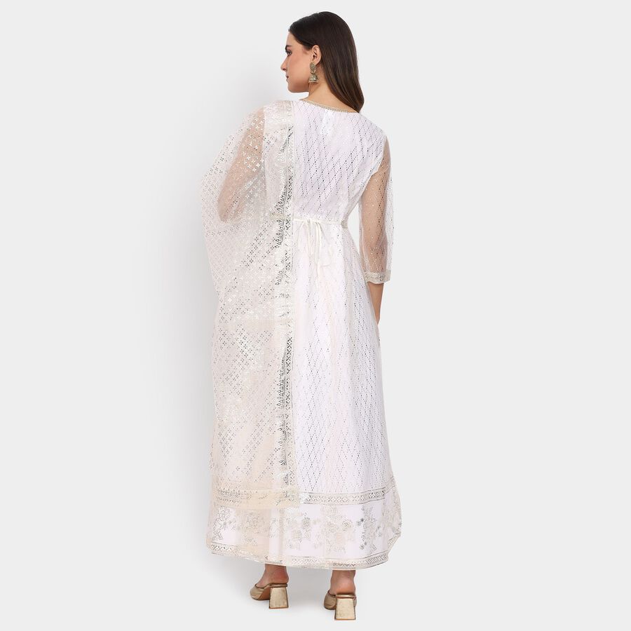 Ladies' Ethnic Set , Off White, large image number null