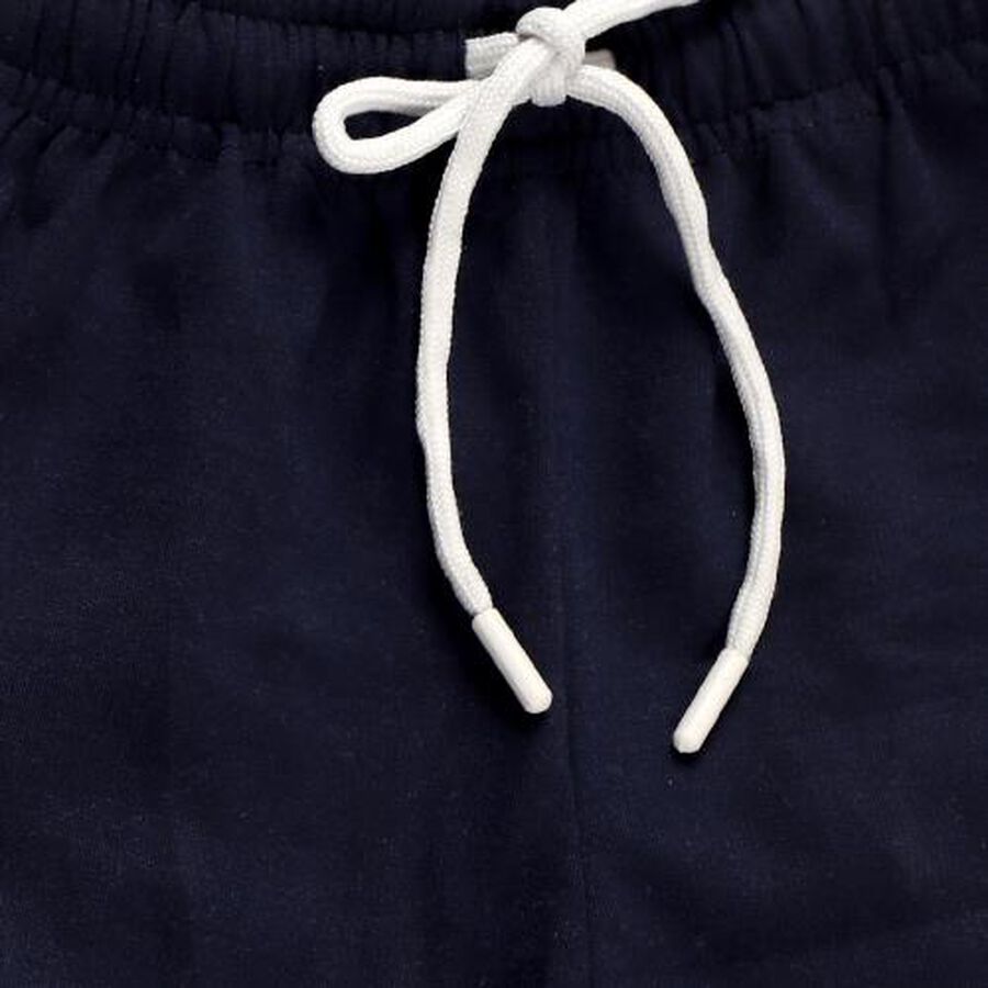 Boys' Dark Navy Blue Car Printed Elastic Waist Pyjama, Navy Blue, large image number null