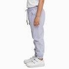 Boys Soft Lilac Elastic Waist Cotton Jogger Trousers, Light Blue, small