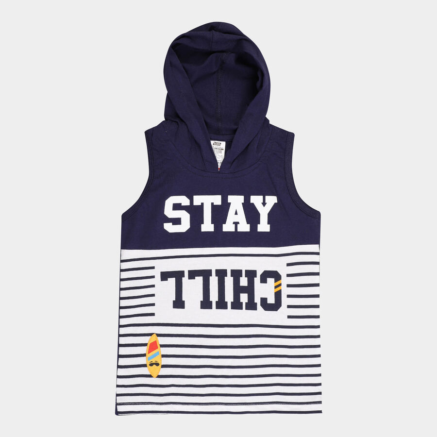 Boys All Over Print T-Shirt, Navy Blue, large image number null
