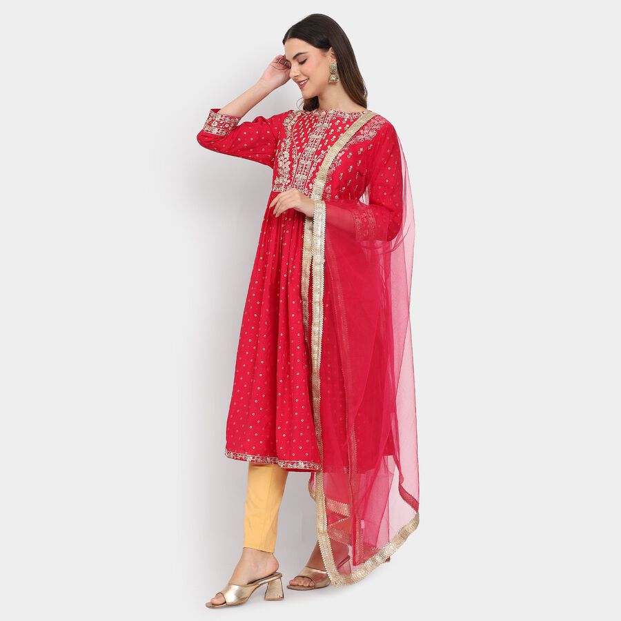 Ladies' Ethnic Set , रानी (फ्यूशिया), large image number null
