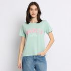 Ladies' Round Neck T-Shirt , हल्का हरा, small image number null