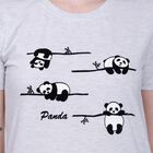 Ladies' Round Neck T-Shirt , मिश्रित हल्का ग्रे, small image number null