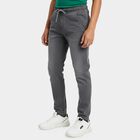 Boys Light Grey Regular Fit Washed Jeans, Light Grey, small
