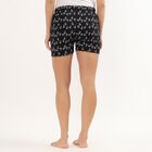 Women's Light Gray Regular Fit Drawstring Jersey Shorts, काला, small