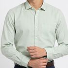 Men's Mint Green Regular Fit Formal Shirt, Light Green, small
