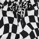 Boys' Black and White Checkered Cargo Trousers, हल्का ग्रे, small image number null