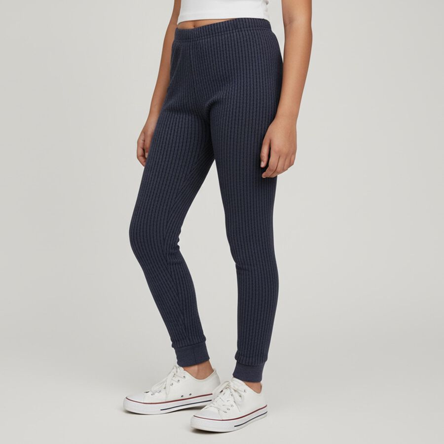 Hand Print Girls Midnight Navy Blue Thermal Lower Vishal Mega Mart India