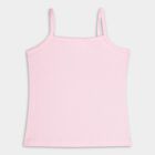 Girls' 100% Cotton Vest , गुलाबी, small image number null