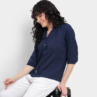Solid Shirt, नेवी ब्लू, small image number null