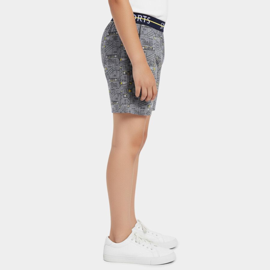Boys' Light Grey Regular Fit Elasticated Waistband Briefs, हल्का ग्रे, large
