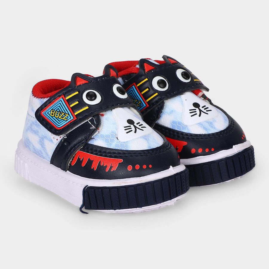 Boys' Navy Blue Velcro Sneakers, Navy Blue, large