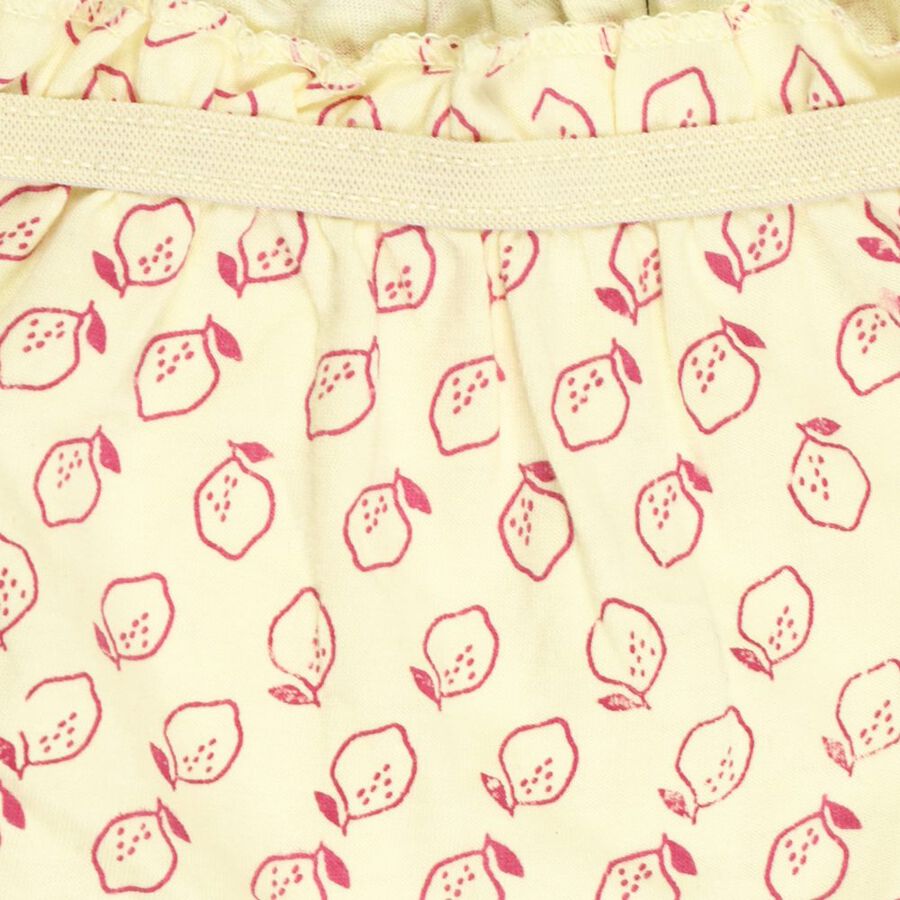 Girls' Cotton Bloomer, Yellow, large image number null