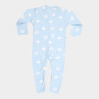 Infants Cotton Printed Bodysuit, Light Blue, small image number null