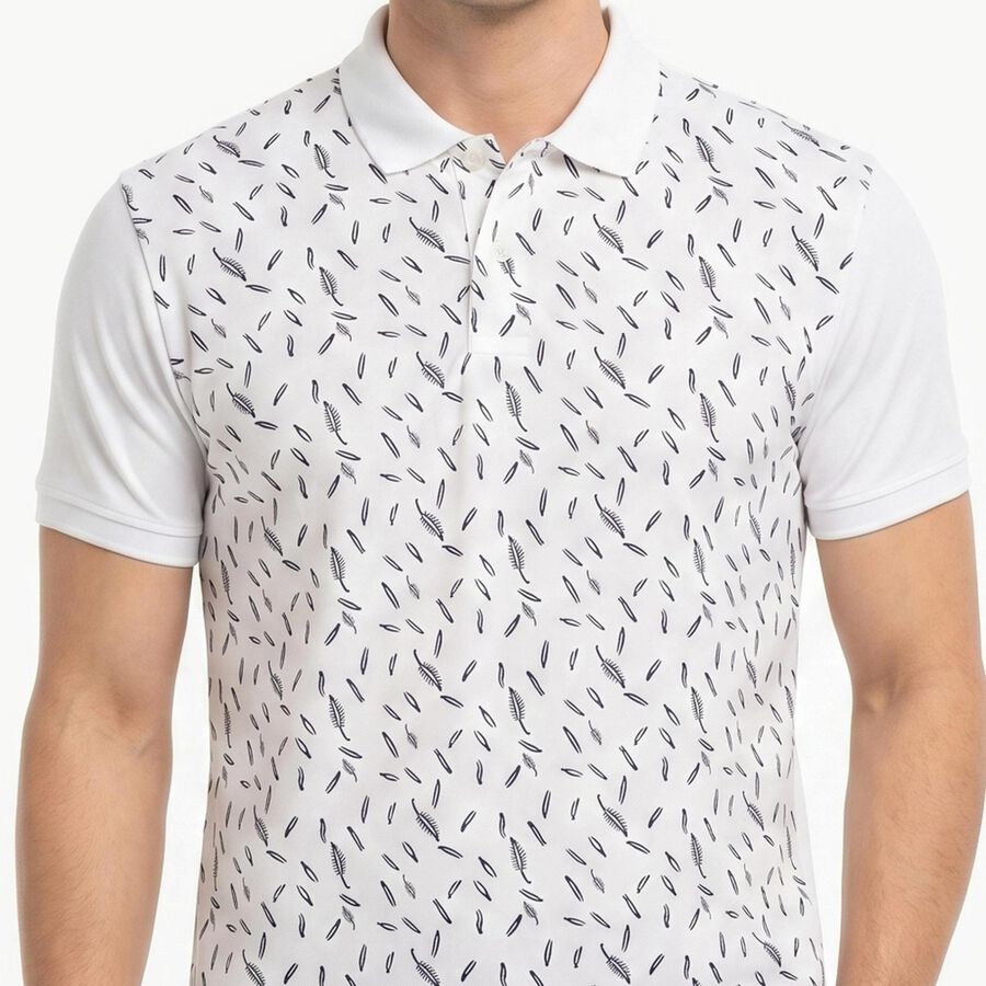 Men's White Round Neck Regular Drifit T-Shirt, सफ़ेद, large