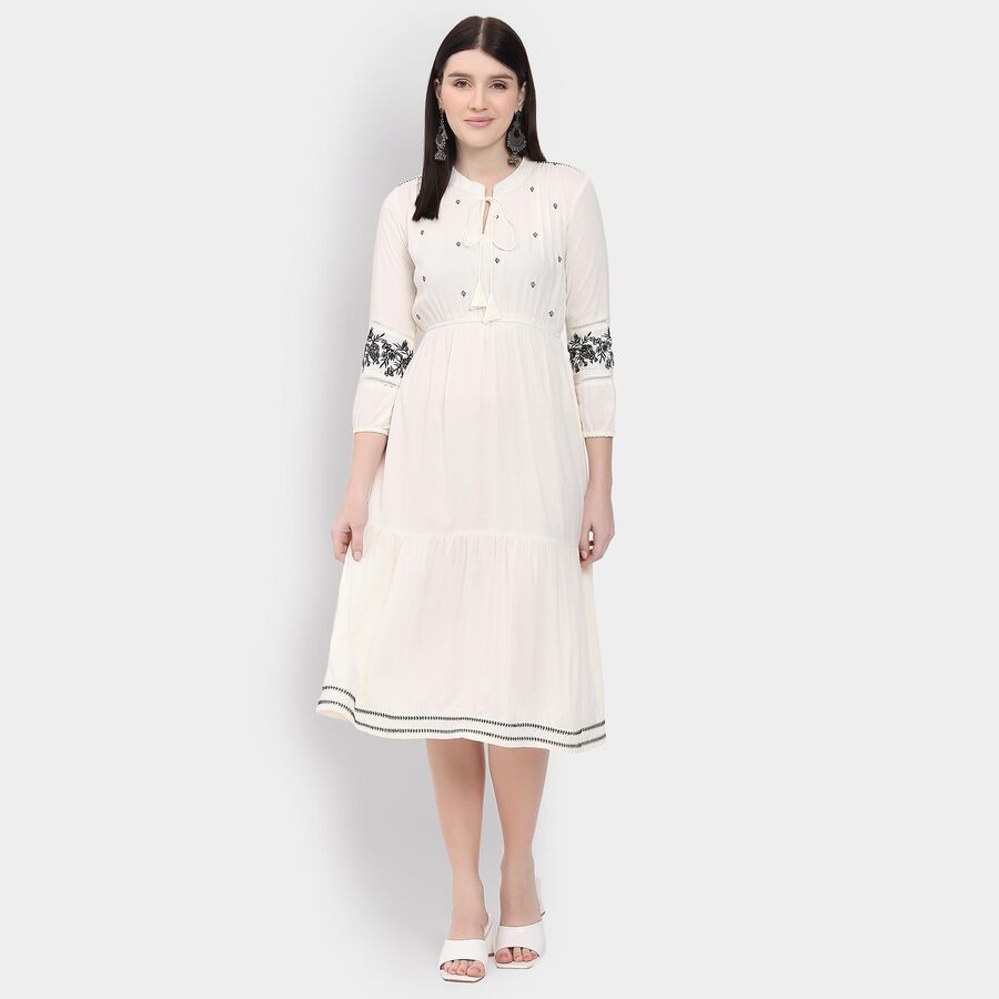 Ladies' Dress , White, large image number null