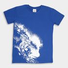 Boys Placement Print T-Shirt, Royal Blue, small image number null